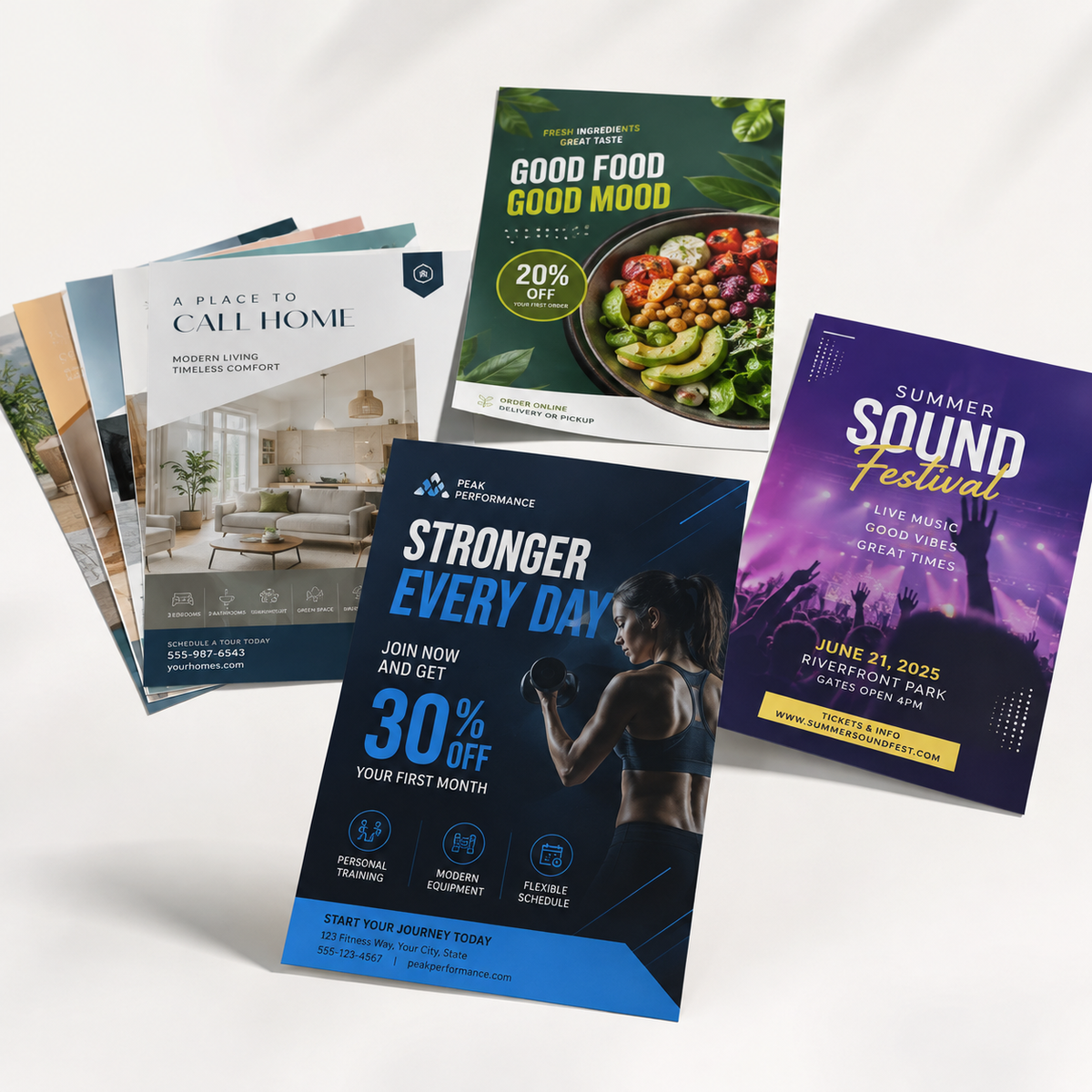Custom Glossy Flyers